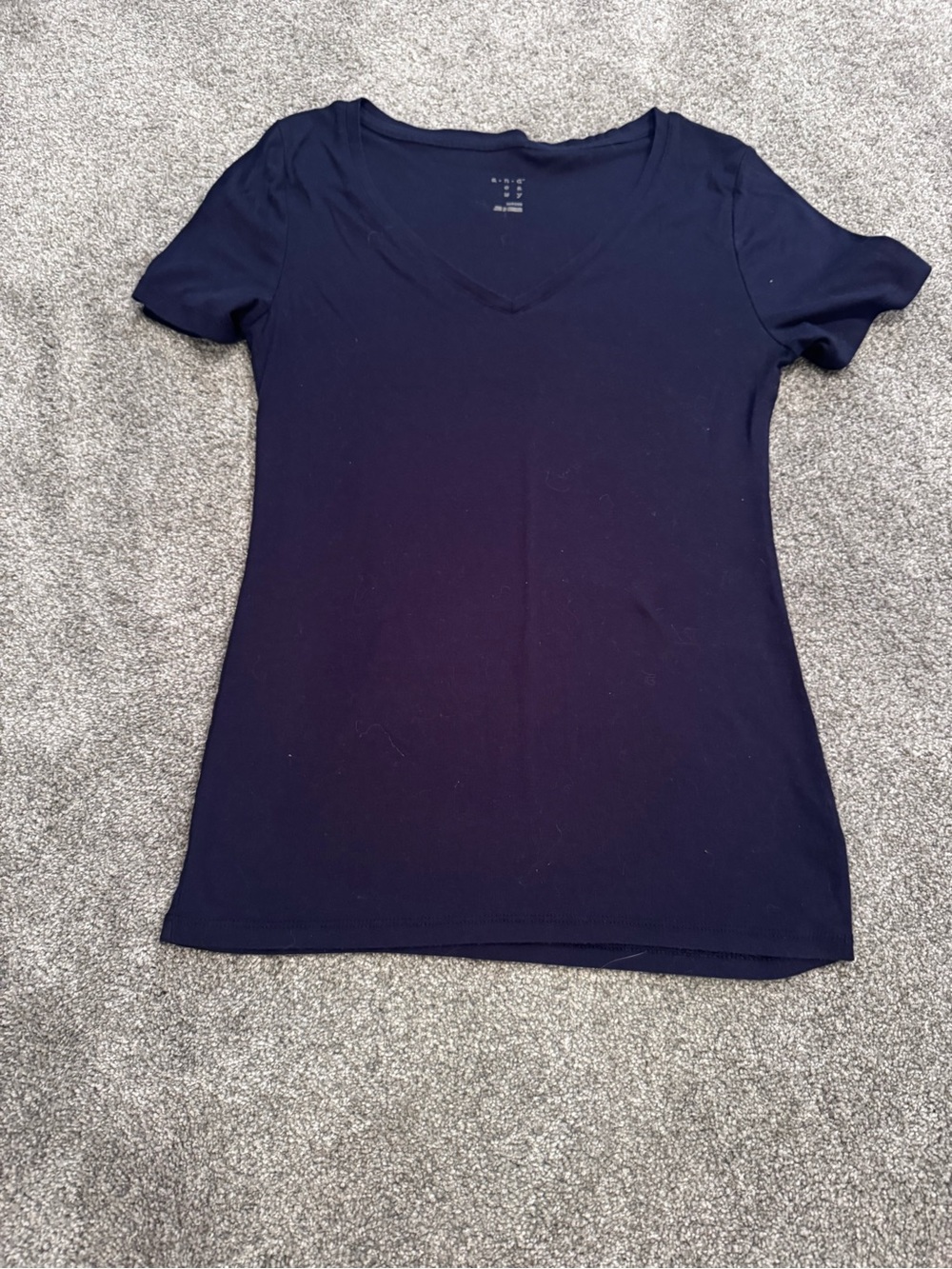 a new day Women's Navy V-Neck Short Sleeve Tee